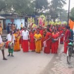 சோழவந்தான் அருகே அயப்பன் நாயக்கன்பட்டி ஓம் சக்தி வழிபாட்டு மன்றம் சார்பில் முளைப்பாரி ஊர்வலம்