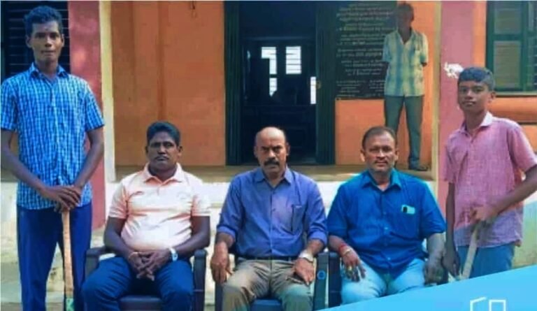 தேசிய ஆக்கி போட்டி பாண்டியராஜபுரம் அரசு பள்ளி மாணவர்கள் தேர்வு.