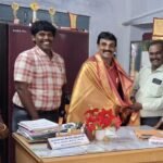 நற்பணி சாதனையாளர் விருது பெற்ற தலைமை ஆசிரியருக்கு நேரில் வாழ்த்து