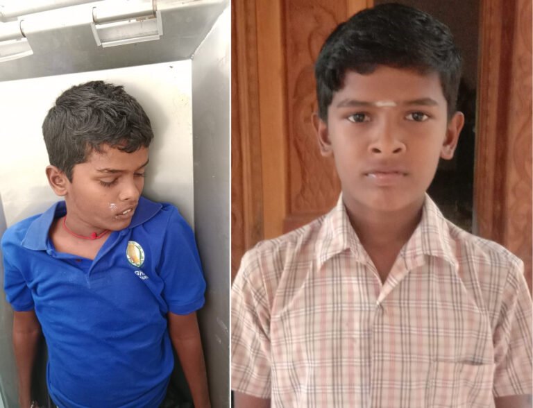 மின்சாரம் தாக்கி உயிரிழந்த மாணவனின் குடும்பத்திற்கு 9 லட்சம் நிதி உதவி வழங்கிய பின்பு உடலை பெற்றுச் சென்ற உறவினர்கள்