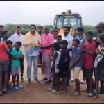 விளையாட்டு மைதானத்தை சீரமைத்த திமுக நிர்வாகி.