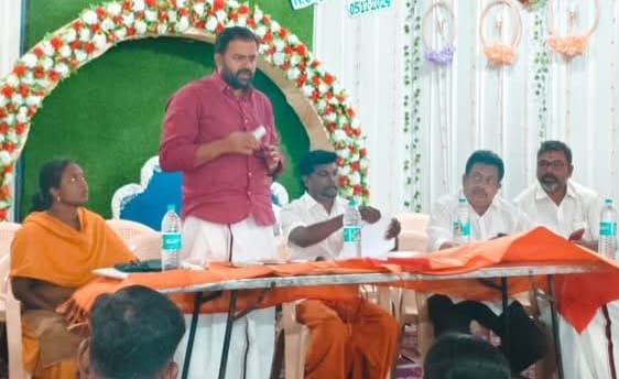 திருப்பூர் தெற்கு மாவட்டம் தாராபுரத்தில் தி.மு.க. BLC பாக முகவர்கள் கூட்டம் நடைபெற்றது.