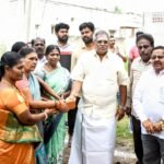 மணவெளி சட்டமன்ற தொகுதி இடையார்பாளையம் பகுதியில் தார் சாலை அமைக்கும் பணிகளுக்கான பூமி பூஜை.