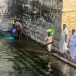 பெரியகுளம் தீர்த்தத் தொட்டியை தூய்மைப் படுத்தும் பணி தீவிரம்