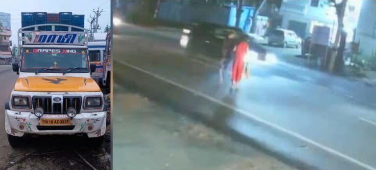 உசிலம்பட்டி அருகே சாலை விபத்தில் பெண் இறப்பு.