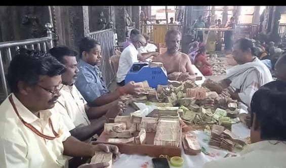 திருப்பரங்குன்றம் கோயில் உண்டியல் திறப்பு.