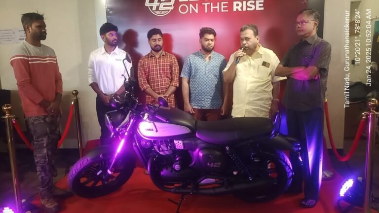 திண்டுக்கல்லில் ஜாவா ஷோரூம் புதிய கிளை திறப்பு விழா