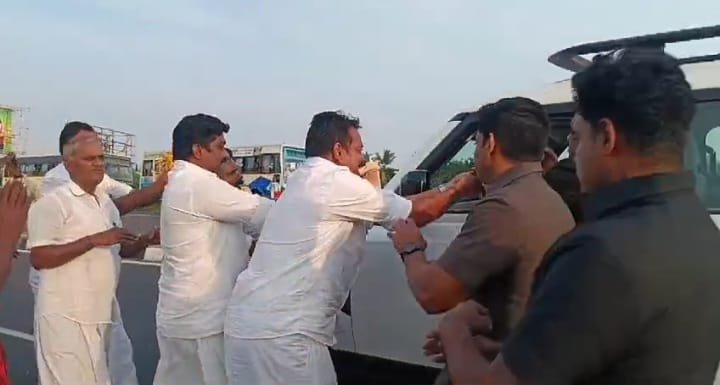 மேலூர் வந்த தமிழக முதல்வருக்கு வெங்கடேசன் எம் எல் ஏ தலைமையில் சோழவந்தான் பேரூர் நிர்வாகிகள் வரவேற்பு
