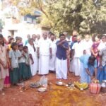 பாரப்பட்டி ஊராட்சி சரந்தாங்கியில் ரூபாய் 81 லட்சம் மதிப்பில் பள்ளி கட்டிடத்திற்கு பூமிபூஜை நிகழ்ச்சியில் சோழவந்தான் சட்டமன்ற உறுப்பினர் வெங்கடேசன் எம்.எல்.ஏ கலந்துகொண்டார்.