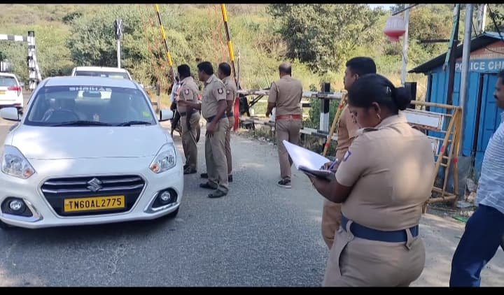 இந்து முன்னணி போராட்டம் பலத்த பாதுகாப்பு