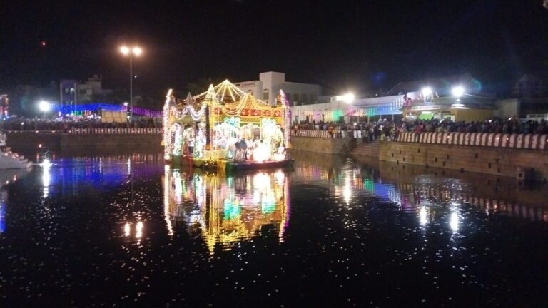 திருப்பரங்குன்றத்தில் தைத்தெப்பத்திருவிழா நடைபெற்றது.