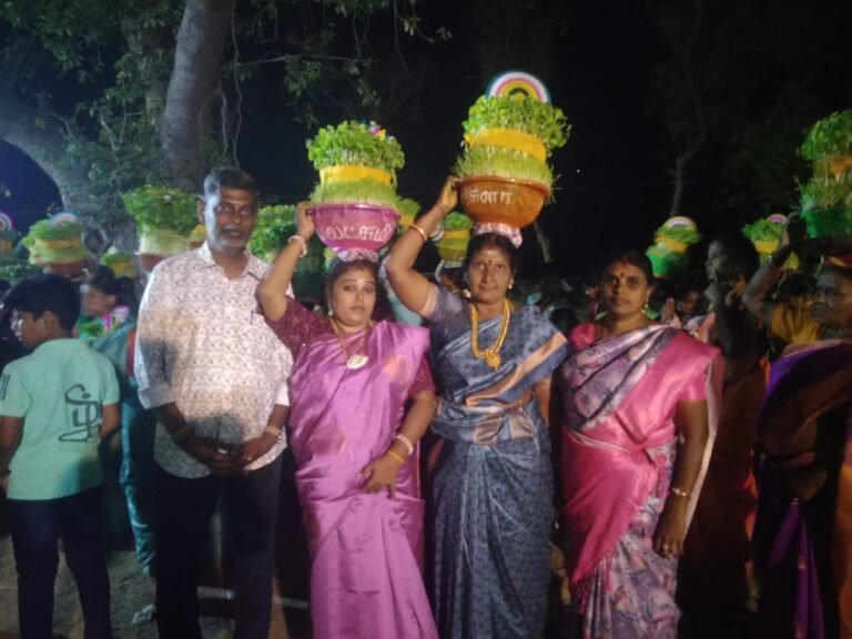 பழனி அருகே தாமரைக் குளம் ஊராட்சியில் கனகாம்பாள் கோயில் திருவிழா.