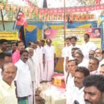 சோழவந்தான் அரசு போக்குவரத்து பணிமனையில் தொமுச சார்பில் பெயர் பலகை மேலூர் அல்போன்ஸ் திறந்து வைத்தார்