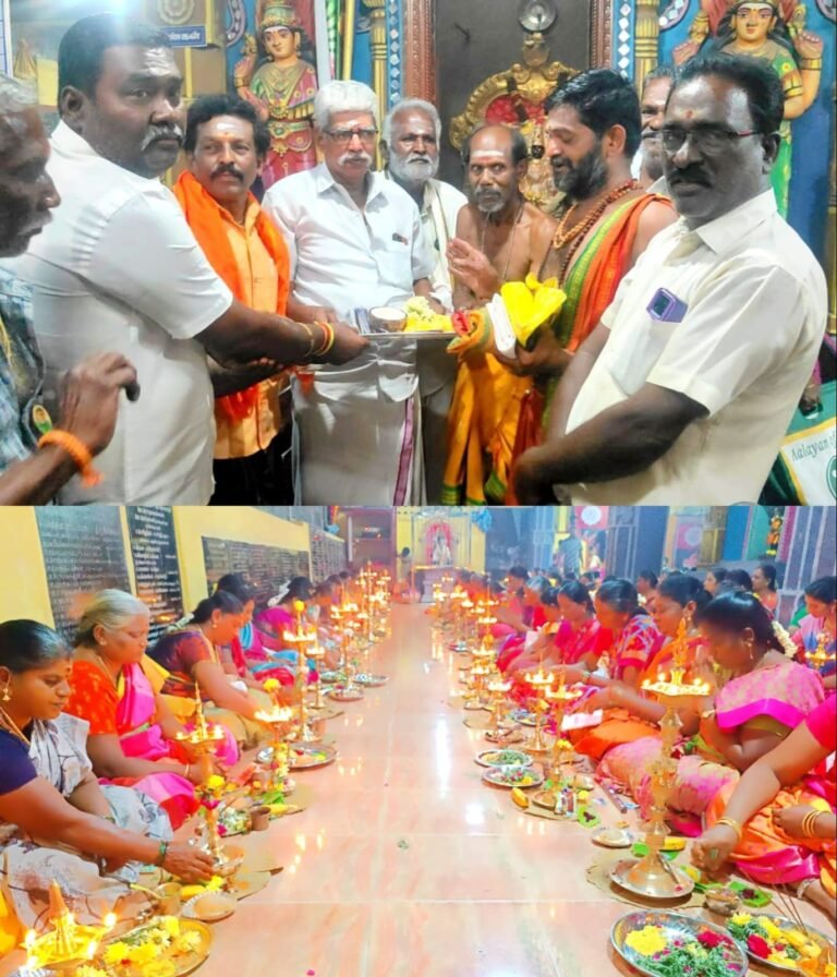 காரியாபட்டி,யில் மகா சிவராத்திரி பிரதோஷத்தை முன்னிட்டு குத்து விளக்கு பூஜை