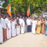 பிரதமர் மோடி அண்ணாமலையை தவறாக சித்தரித்து வீடியோ வெளியிட்ட பசும்பொன் பாண்டியனை கைது செய்ய வலியுறுத்தி ஆர்ப்பாட்டம்