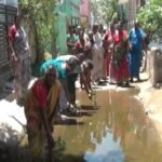 உசிலம்பட்டி அருகே கழிவு நீர் தேங்கும் அவலம்.