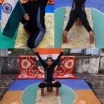 சர்வதேச மகளிர் தினத்தை முன்னிட்டு பாலியல் தடுப்பினை வலியுறுத்தி சாதனை மாணவி ஷாஜிதா தேசிய கொடியுடன் செங்கல் தாங்கலில் விழிப்புணர்வு யோகாசனம்.