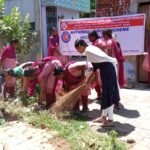 தெ.கள்ளிப்பட்டியில் திரவியம் கல்லூரி மாணவிகளின் சுற்றுப்புற தூய்மை