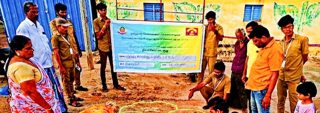 ராயப்பன்பட்டியில் விவசாயிகளுக்கு வரைபடம் வரைந்து விழிப்புணர்வு பயிற்சி