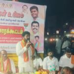 மும்மொழிக் கொள்கையை வலியுறுத்தி பாரத ஜனதா கட்சியின் தெருமுனை பிரச்சாரம்