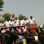 பழனியில் 100 நாள் வேலை திட்டத்தின் கீழ் சம்பள பணத்தை வழங்காத மத்திய அரசை கண்டித்து ஆர்ப்பாட்டம்