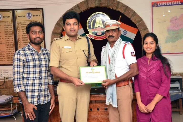 பழனி போக்குவரத்து காவல் நிலைய சிறப்பு சார்பு ஆய்வாளர் விருப்ப பணி ஓய்வு.