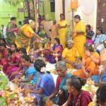 சோழவந்தான் அருள்மிகு ஸ்ரீ உச்சி மாகாளியம்மன் கோவில் பங்குனி திருவிழாவை முன்னிட்டு திருவிளக்கு பூஜை நடைபெற்றது