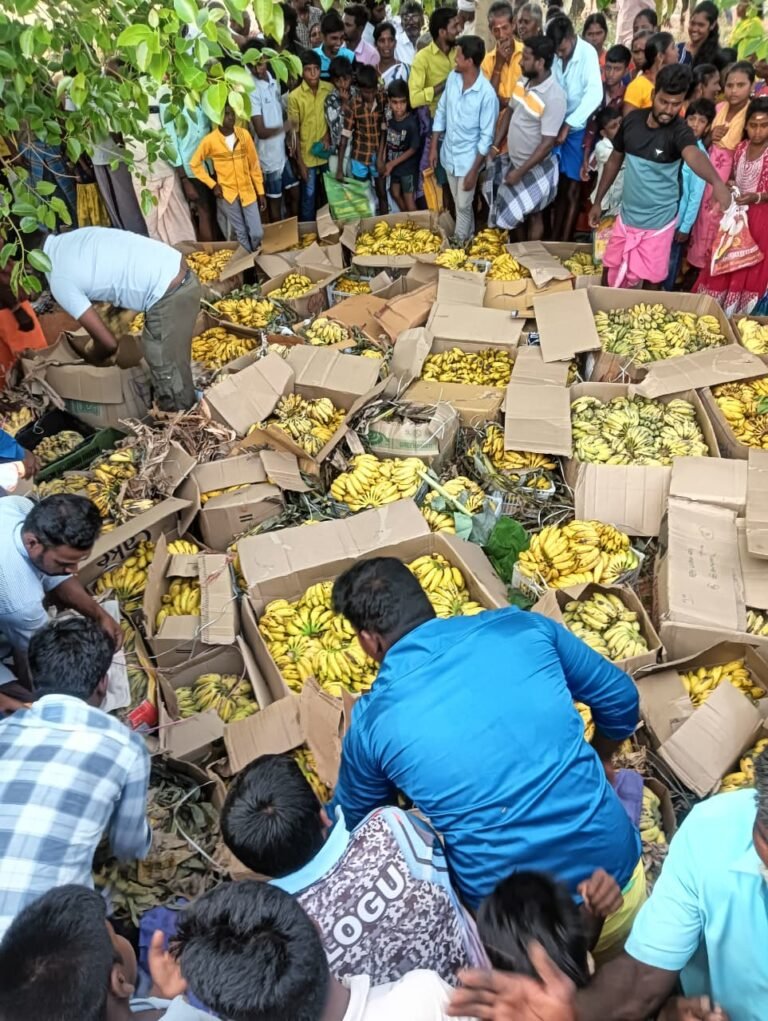 நிலக்கோட்டை அருகே வாழைப்பழங்களை வைத்து வினோத வழிபாடு விழா