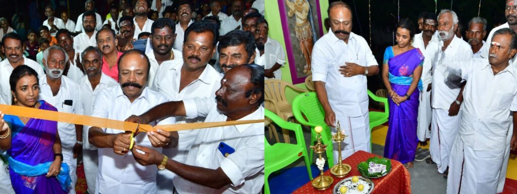 சிவகங்கை: கூட்டுறவுத்துறை அமைச்சர் கேஆர்.பெரியகருப்பன், சிங்கம்புணரி ஊராட்சி ஒன்றியத்திற்குட்பட்ட பகுதிகளில், மொத்தம் ரூ.27.26 இலட்சம் மதிப்பீட்டிலான 03 முடிவுற்ற வளர்ச்சி திட்டப்பணிகளை பொதுமக்களின் பயன்பாட்டிற்கு திறந்து வைத்தார். கூட்டுறவுத்துறை அமைச்சர் கேஆர்.பெரியகருப்பன் , சிங்கம்புணரி ஊராட்சி ஒன்றியத்திற்குட்பட்ட ஏரியூர் மற்றும் செவல்பட்டி ஊராட்சி பகுதிகளில், 03 முடிவுற்ற வளர்ச்சித் திட்டப்பணிகளை பொதுமக்களின் பயன்பாட்டிற்கு திறந்து வைத்து தெரிவிக்கையில், தமிழ்நாடு முதலமைச்சர், நல்லாட்சியில், கடந்த நான்கு ஆண்டுகளில் பொதுமக்களுக்கு பயனுள்ள வகையிலான பல்வேறு மக்கள் நலத்திட்டங்கள் செயல்படுத்துவது மட்டுமன்றி, தமிழகத்தின் அனைத்து பகுதிகளிலும் வளர்ச்சி பணிகளும் துரிதமாக மேற்கொள்ளப்பட்டு வருகிறது. மேலும், சீரான வளர்ச்சியையும், சமூக நீதியையும், ஜனநாயகத்தையும் தனது குறிக்கோளாக கொண்டு மக்கள் பணியாற்றிய பேரறிஞர் அண்ணா, முத்தமிழறிஞர் டாக்டர் கலைஞர், வழியில் தமிழ்நாடு முதலமைச்சர் அவர்கள் தலைமையிலான தமிழக அரசு அனைத்து துறைகளிலும் சிறந்து விளங்கி வருகிறது. குறிப்பாக, தமிழ்நாடு முதலமைச்சர் , ஆக்கப்பூர்வமாக தமிழகத்தில் செயல்படுத்தப்பட்டு வரும் திட்டங்கள் பல்வேறு நலத்திட்டங்கள், பிற மாநிலங்கள் மட்டுமன்றி, பிற நாடுகளுக்கும் முன்மாதிரியாக திகழ்ந்து வருகிறது. அதில், கல்வி மற்றும் சுகாதாரம் தனது இரு கண்களாக கொண்டு, அதற்கென அதிக அளவில் நிதி ஒதுக்கீடு செய்து, சிறப்பான நடவடிக்கைகள் மேற்கொண்டு வருகிறார்கள். அரசின் பல்வேறு திட்டங்களின் கீழ் சிவகங்கை மாவட்டத்தின் கடைகோடி பகுதியில் வசிக்கும் மக்களின் தேவைகள் அறிந்து அவர்களின் கோரிக்கைகளுக்கு முன்பாகவே, பல்வேறு வளர்ச்சி பணிகள் மாவட்டம் முழுவதும் மேம்படுத்தப்பட்டு வருகிறது. முத்தமிழறிஞர் டாக்டர் கலைஞர் அவர்களால் சட்டமன்ற உறுப்பினர் தொகுதி மேம்பாட்டு நிதி ரூ.25 இலட்சத்திலிருந்து படிப்படியாக உயர்த்தப்பட்டு தற்போது ரூ.03.00 கோடி ரூபாய் அளவிற்கு உயர்த்தப்பட்டுள்ளது. அதன்படி, திருப்பத்தூர் சட்டமன்ற தொகுதிக்குட்பட்ட அனைத்து பகுதிகளிலும் சட்டமன்ற உறுப்பினர் தொகுதி மேம்பாட்டு நிதியின் கீழும் மற்றும் அரசின் பல்வேறு திட்டங்கள் வாயிலாகவும் பல்வேறு பணிகள் மேற்கொள்ளப்பட்டு, முடிவுற்ற திட்டப்பணிகள் அனைத்தும் பொதுமக்களுக்கு அர்ப்பணிக்கும் நிகழ்வு தொடர்ந்து நடைபெற்று வருகிறது. அதனைத் தொடர்ந்து, இன்றையதினம் சிங்கம்புணரி ஊராட்சி ஒன்றியம், ஏரியூர் ஊராட்சிக்குட்பட்ட ஆபத்தாரணப்பட்டி கிராமத்தில் அனைத்து கிராம அண்ணா மறுமலர்ச்சி திட்டத்தின் கீழ் ரூ.09.13 இலட்சம் மதிப்பீட்டில் கட்டப்பட்டுள்ள நியாய விலைக்கடையும், அதே ஊராட்சிக்குட்பட்ட இ.வலையபட்டி கிராமத்தில் சட்டமன்ற உறுப்பினர் தொகுதி மேம்பாட்டு நிதியின் கீழ் ரூ.09.00 இலட்சம் மதிப்பீட்டில் கட்டப்பட்டுள்ள கலையரங்கமும், செவல்பட்டி ஊராட்சியில் சட்டமன்ற உறுப்பினர் தொகுதி மேம்பாட்டு நிதியின் கீழ் ரூ.09.13 இலட்சம் மதிப்பீட்டில் கட்டப்பட்டுள்ள நியாய விலைக்கடையும் என ஆக மொத்தம் ரூ.27.26 இலட்சம் மதிப்பீட்டிலான 03 முடிவுற்ற வளர்ச்சித்திட்டப்பணிகள் பொதுமக்களின் பயன்பாட்டிற்கு திறந்து வைக்கப்பட்டுள்ளது. மேற்கண்ட ஊராட்சிகளில், இன்னும் கூடுதல் தேவைகள் இருப்பின், என்னிடமோ அல்லது சம்மந்தப்பட்ட மக்கள் பிரதிநிதிகள் வாயிலாகவோ எடுத்துரைப்பின், அக்கோரிக்கைகள் மீது அரசின் திட்டங்கள் வாயிலாகவோ அல்லது எனது சொந்த நிதியின் வாயிலாகவோ உரிய நடவடிக்கைகள் உடன் மேற்கொள்ளப்படும் என , கூட்டுறவுத்துறை அமைச்சர் கேஆர்.பெரியகருப்பன் தெரிவித்தார். இந்நிகழ்ச்சியில், மாவட்ட ஊரக வளர்ச்சி முகமையின் திட்ட இயக்குநர் கா.வானதி, சிங்கம்புணரி வட்டார வளர்ச்சி அலுவலர் ராஜசேகரன் உட்பட பலர் கலந்து கொண்டனர்