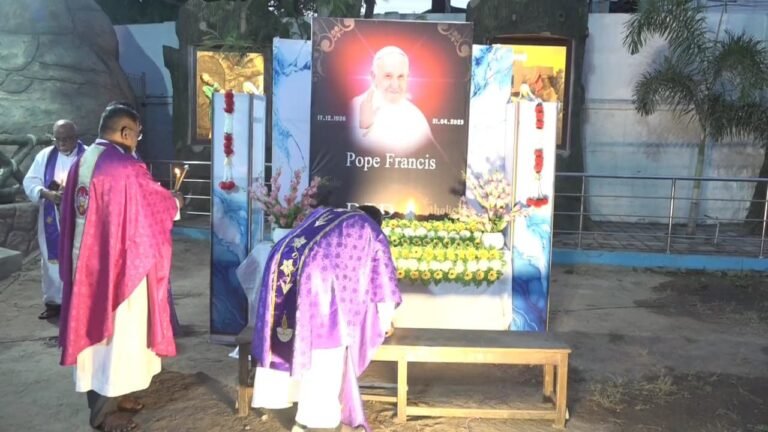 போப் ஆண்டவருக்கு இரங்கல்.