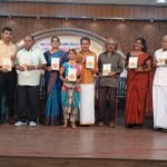 கவிதை நூல் வெளியீட்டு விழா பாராட்டுவிழா இலக்கிய பட்டரை கூடுகை ஆகிய முப்பெரும் விழா நடைபெற்றது.