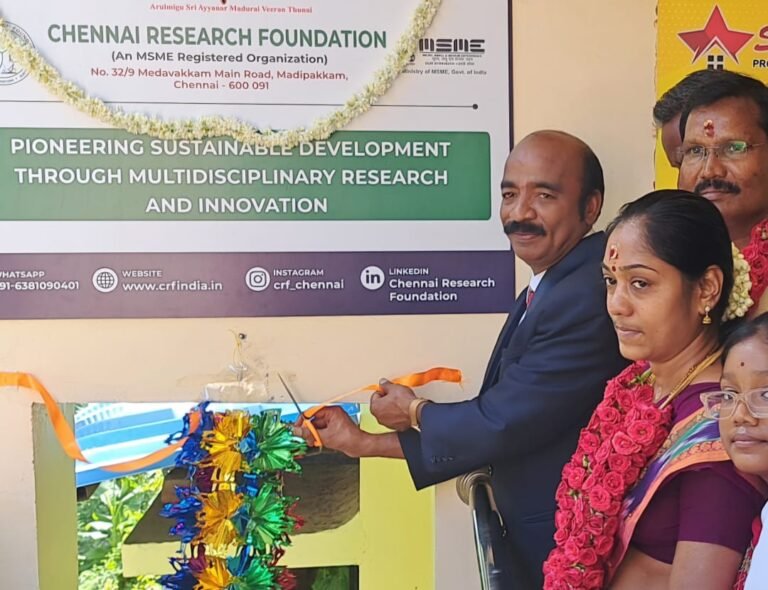 சென்னை ரிசர்ச் பவுண்டேஷன் துவக்க விழா.