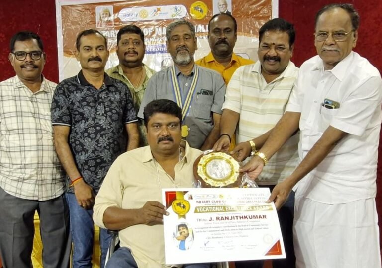 தன்னம்பிக்கை விடாமுயற்சி இருந்தால் கல்லை கூட பொன்னாக மாற்றலாம் மாற்றுத்திறனாளி தடகள வீரர் ரஞ்சித் குமார் பேச்சு!