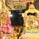 மதுரை மீனாட்சி சுந்தரேஸ்வரர் ஆலய கொடியேற்றம் நடைபெற்றது.