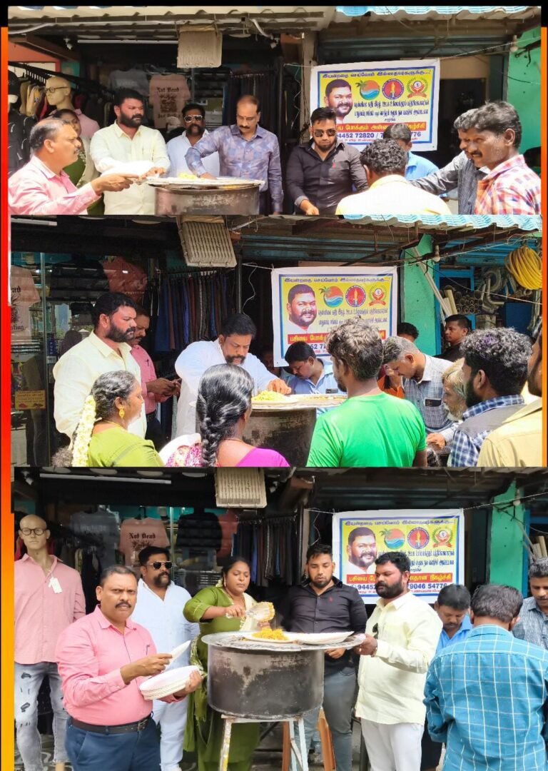 இயன்றதை செய்வோம் இல்லாதவர்களுக்கு என்ற சொல்லுக்கு இலக்கணமாக விளங்கும் தமிழன் வடிவேல் அவர்களின் தொடர் அன்னதான நிகழ்ச்சி.