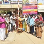 சோழவந்தான் அருகே தென்கரை அகிலாண்டேஸ்வரி மூலநாத சாமி கோவில் சித்திரை திருவிழா முகூர்த்தக்கால் நடும் நிகழ்ச்சி நடைபெற்றது