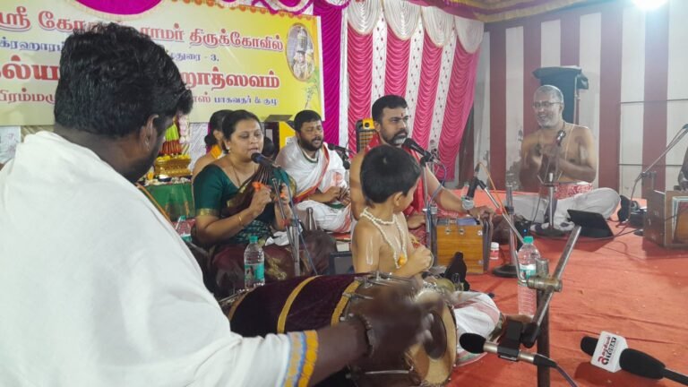 அருள்மிகு ஸ்ரீ கோதண்ட ராமர் திருக்கோவில் கண்ணன் ராதா கல்யாணம் முன்னிட்டு பஜனை உற்சவம் நடைபெற்றது.