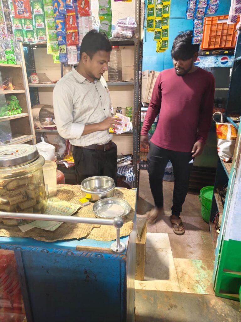 அரசால் தடை செய்யப்பட்ட புகையிலை பொருட்கள் தொடர்பான ஆய்வு நடைபெற்றது.