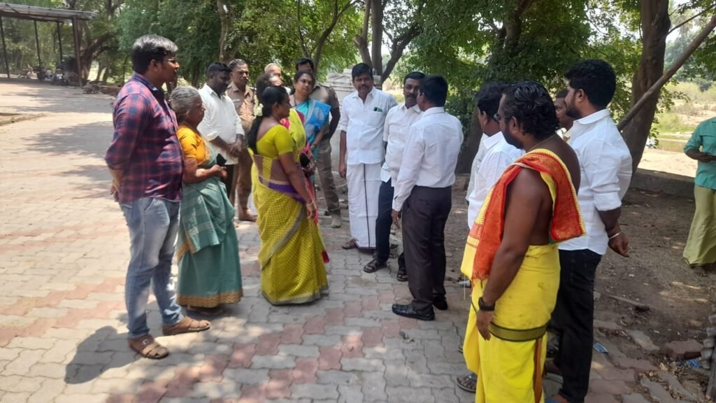 குருவித்துறை குருபகவான் கோவிலில் குரு பெயர்ச்சி முன்னேற்பாடுகள் குறித்து வெங்கடேசன் எம் எல் ஏ ஆய்வு