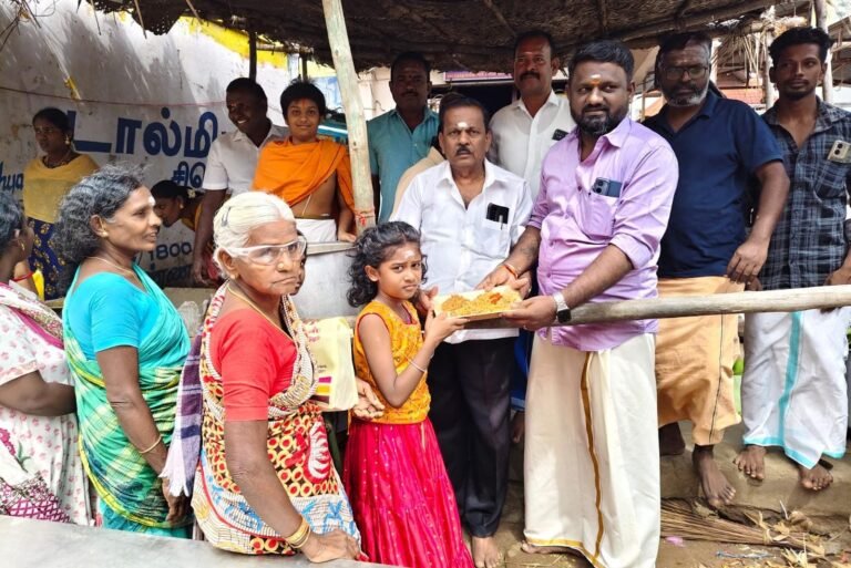 ஶ்ரீ மாரியம்மன் திருத்தேர் திருவிழாவை முன்னிட்டு அனைத்திந்திய இந்து திருக்கோயில்கள் பாதுகாப்பு சங்கத்தின் சார்பாக மாபெரும் அன்னதான விழா