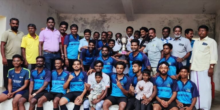 மாநில ஆக்கிப்போட்டியில் மதுரை ஜி.கே மோட்டார்ஸ் அணி முதலிடம்.