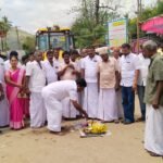 அணைப்பட்டியில் பல்வேறு போராட்டங்களுக்குப் பின்பு 60 லட்சம் மதிப்பில் சாலை பணி துவக்கம் பொதுமக்கள் மகிழ்ச்சி.