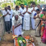 புதுச்சேரி  தவளக்குப்பம் புதிய தார் சாலை மற்றும் வடிகால் பணிகளை சபாநாயகர்  செல்வம் தொடங்கி வைத்தார்.