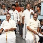 புதுச்சேரி தூய்மை பாரத விழிப்புணர்வு நிகழ்ச்சி ஓடும் ரயிலில் ஓவிய போட்டி சபாநாயகர் பங்கேற்பு.