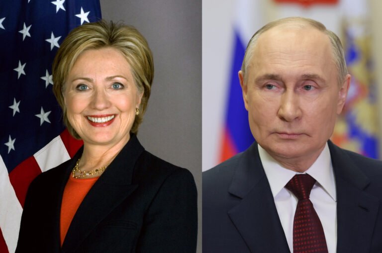 முன்னாள் அமெரிக்க அதிபர் பில் கிளிண்டனின் மனைவி ஹிலாரி கிளின்டன்