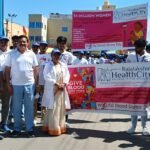 ஸ்ரீபெரும்புதூரில் உலக ரத்த தான தினத்தை முன்னிட்டு கல்லூரி மாணவ மாணவியர்கள் விழிப்புணர்வு பேரணி