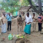 அருகே பாலசமுத்திரம் பேரூராட்சியில் காவல் நிலையம் அமைக்க பூமி பூஜை.