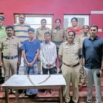 பழனியில் பட்டா கத்தியுடன் சுற்றித்திரிந்த இளைஞர்கள் கைது.