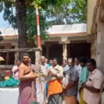 சோழவந்தான் அருகே தென்கரை அகிலாண்டேஸ்வரி சமேத மூலநாத சாமி கோவிலில் வைகாசி விசாகத் திருவிழாவை முன்னிட்டு கொடியேற்றம் நடைபெற்றது