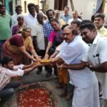 ரூபாய் 22,19,375/-லட்சம் செலவில் வாய்க்கால் மற்றும் சாலை அமைக்க பூமி பூஜை.